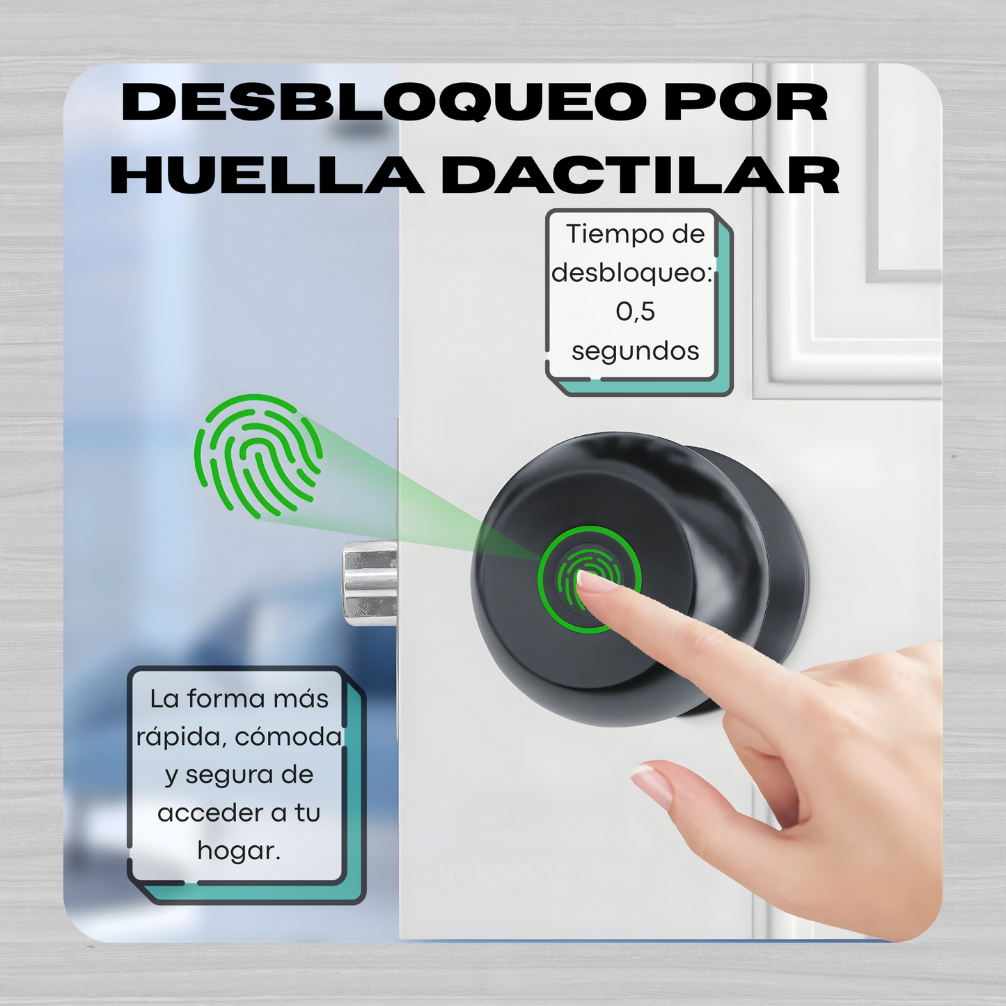 Cerradura huella digital
